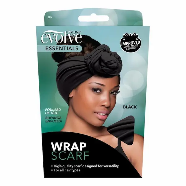Foulard de tête Wrap Cheveux Noir - Evolve