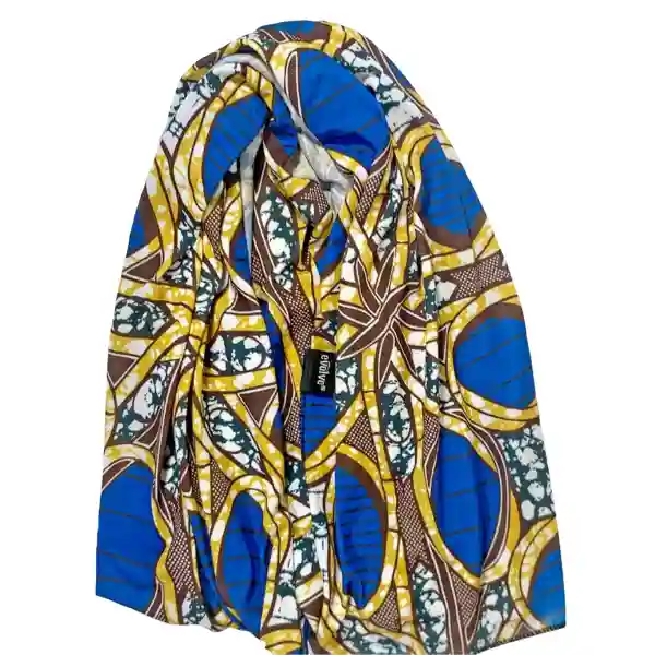 Foulard de tête Wrap Cheveux Imprimé Bleu - Evolve