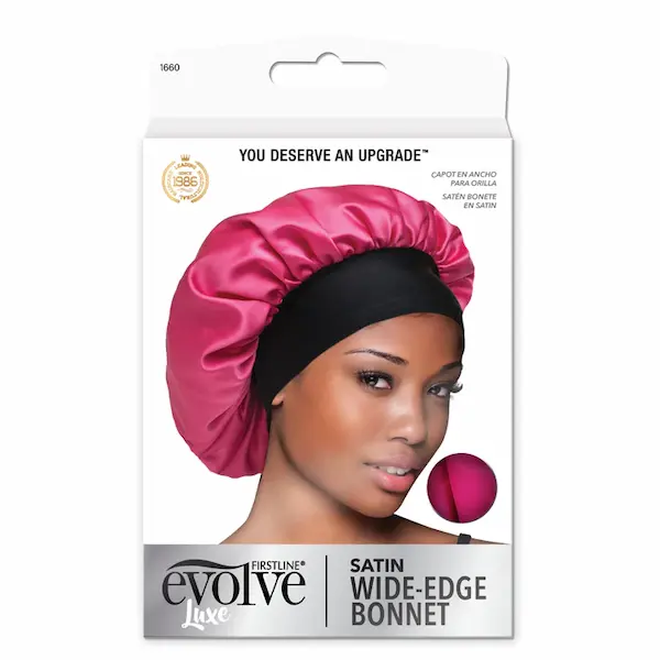 Bonnet Satin à Bord Large pour Cheveux - Evolve
