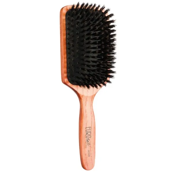 Brosse à cheveux en poils de sanglier