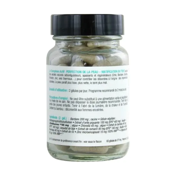 Complexe Actif Perfection et Matification du Teint 60 Gélules - Nubyane