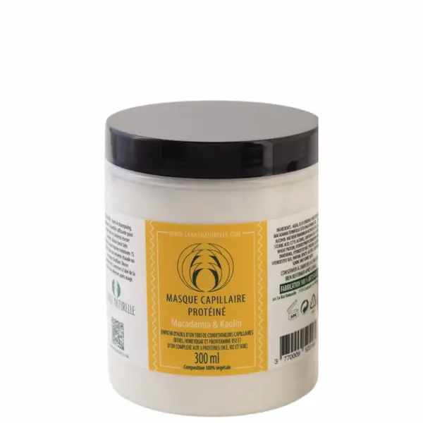 Masque Capillaire Protéiné Macadamia et Kaolin - La Kaz Naturelle