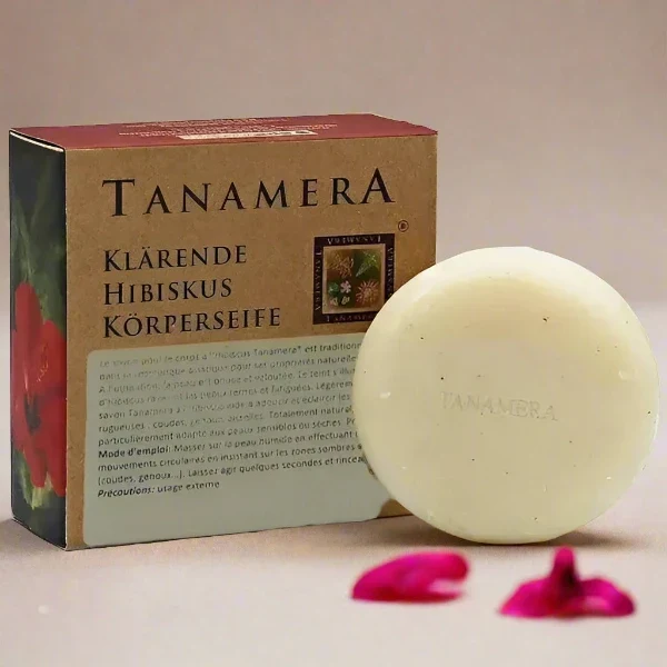 Savon Exfoliant Clarifiant corps à l'Hibiscus - Tanamera