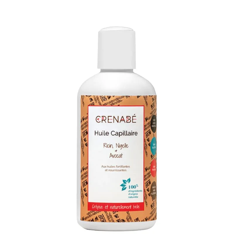 Huile Capillaire Ricin Nigelle et Avocat - Crenabé