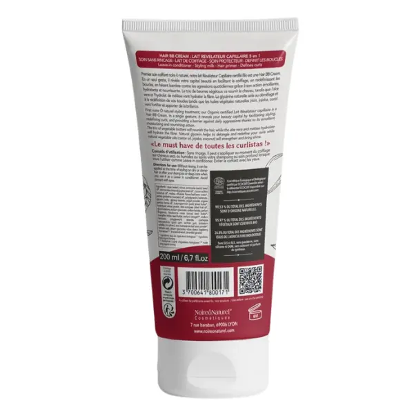 Hair BB Cream Lait Capillaire Bio - NoireÔnaturel