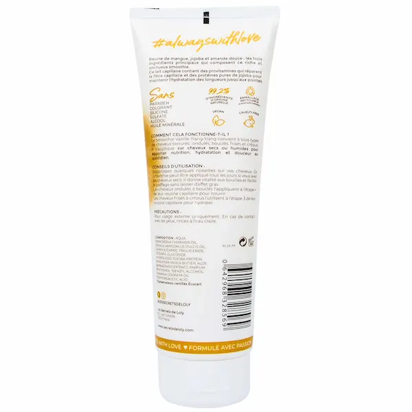 Smoothie Vanille-Ylang Lait Capillaire - Les Secrets de Loly