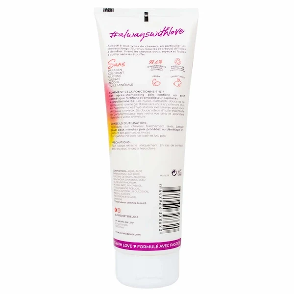 Pink Paradise Après-Shampoing Démêlant - Les Secrets de Loly