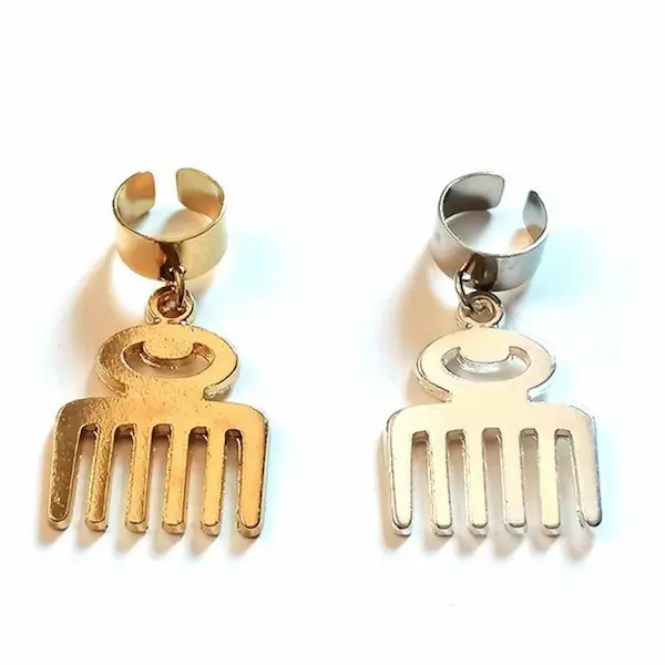 Bague pour tresse Adinkra Duafe - My Afro Touch