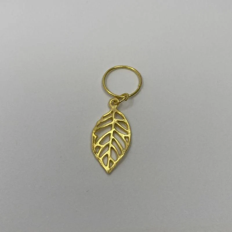 5 bijoux de cheveux feuilles dorées tresses locks