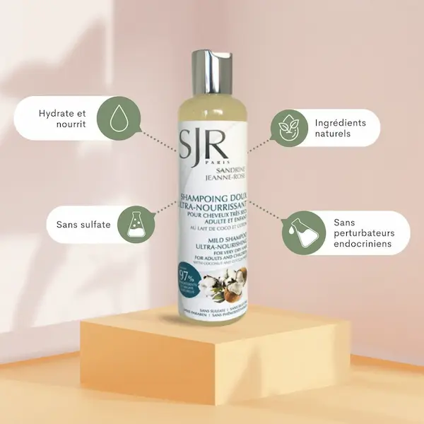 Shampoing Doux ultra-nourrissant sans sulfate - SJR Paris