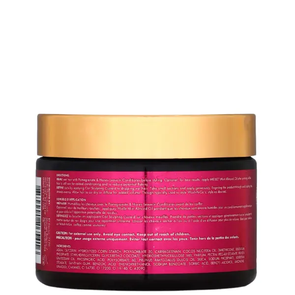 Gelée Coiffante Coil Sculpting Custard Pomegranate & Honey - Mielle Organics