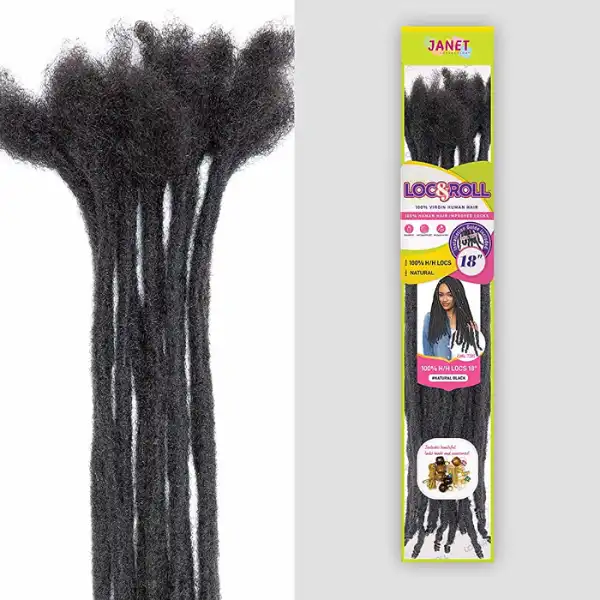 Dreadlocks Extensions Naturelles Loc N Roll Braid 12 pouces - Janet Collection