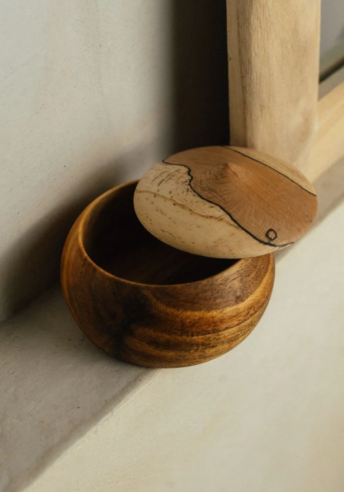 Bol de rasage en bois
