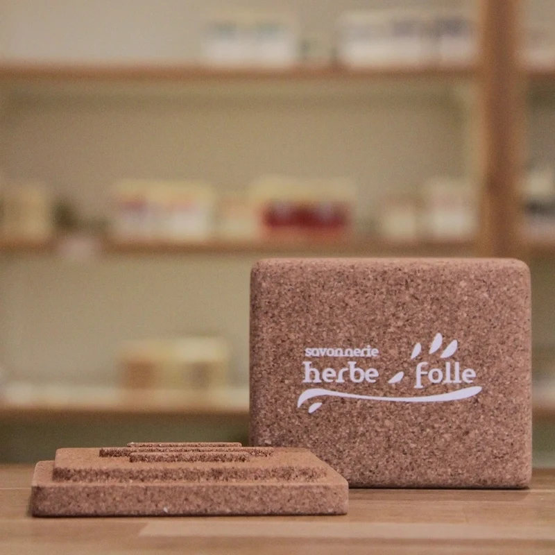 Boîte à savon de voyage en liège