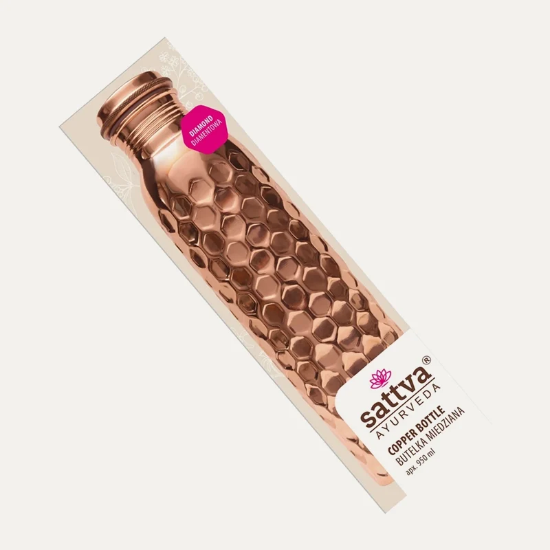 Bouteille en cuivre ayurvédique