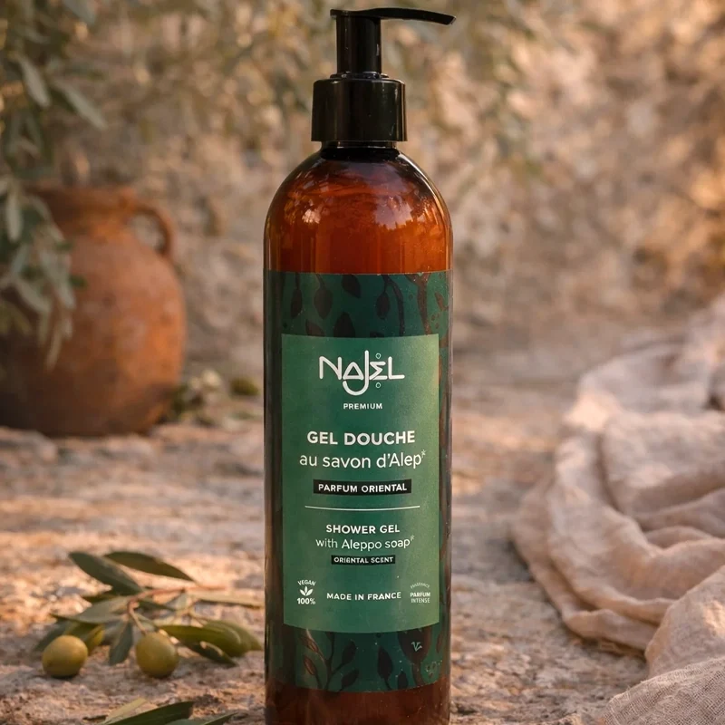 Gel douche au savon d'Alep - parfum intense Oriental