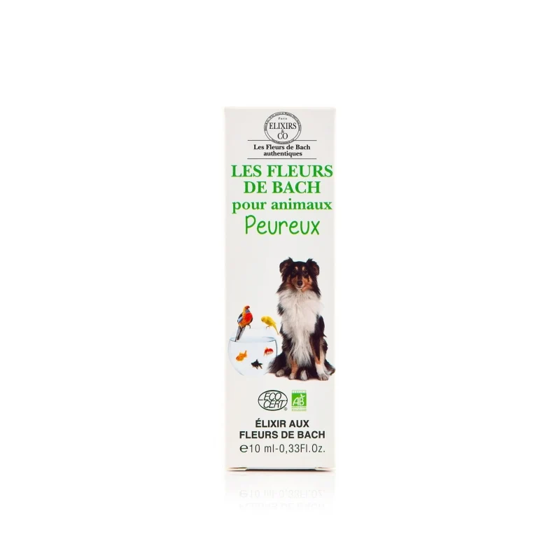 Élixir Fleurs de Bach Bio – Animaux Peureux