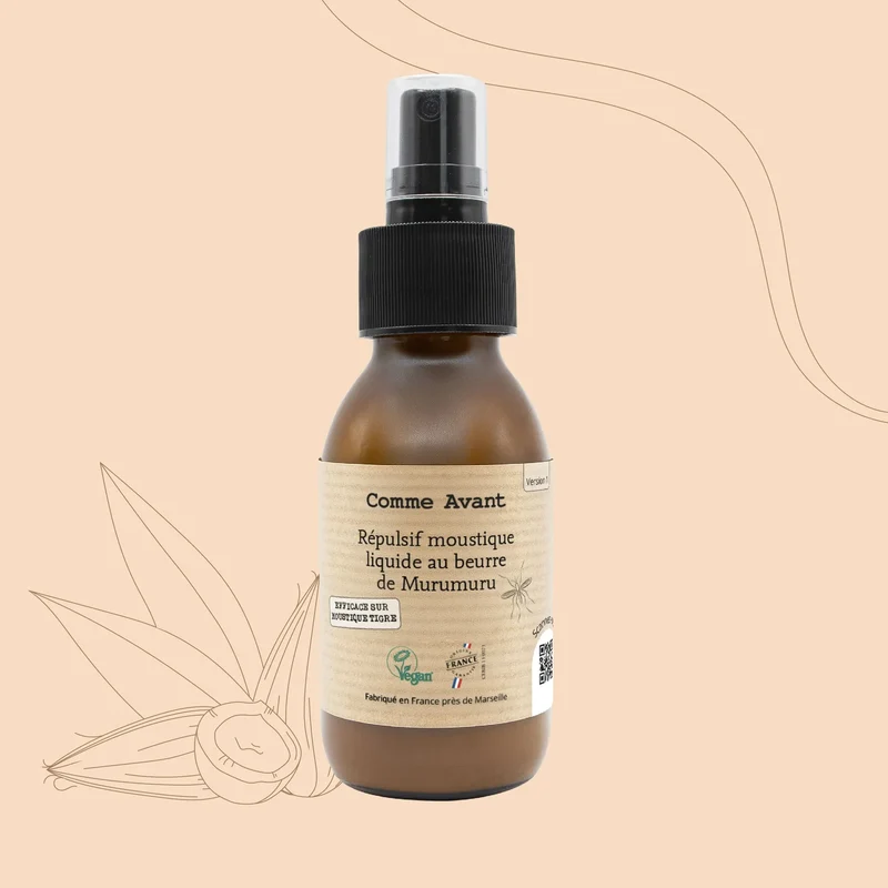 🦟 Répulsif anti-moustique liquide au beurre de murumuru - Comme Avant