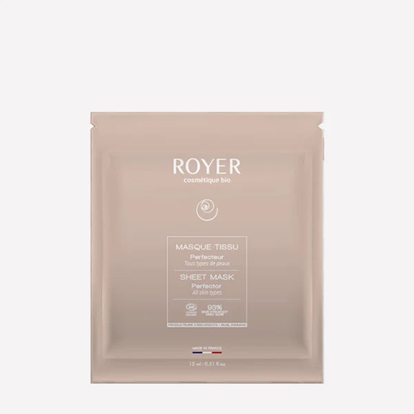 Masque tissu visage bio à la bave d’escargot - Royer Cosmétique