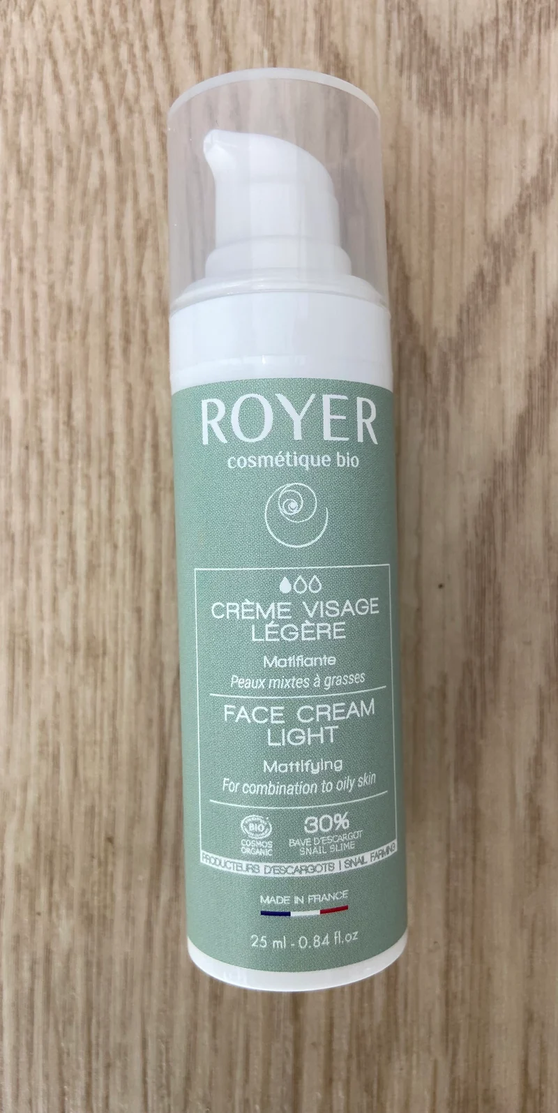 Crème visage légère bio à la bave d’escargot - Royer Cosmétique