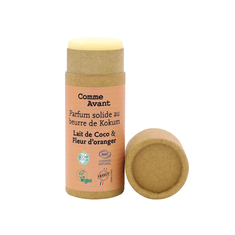 Parfum Solide Lait de coco & Fleur d’oranger - Comme Avant
