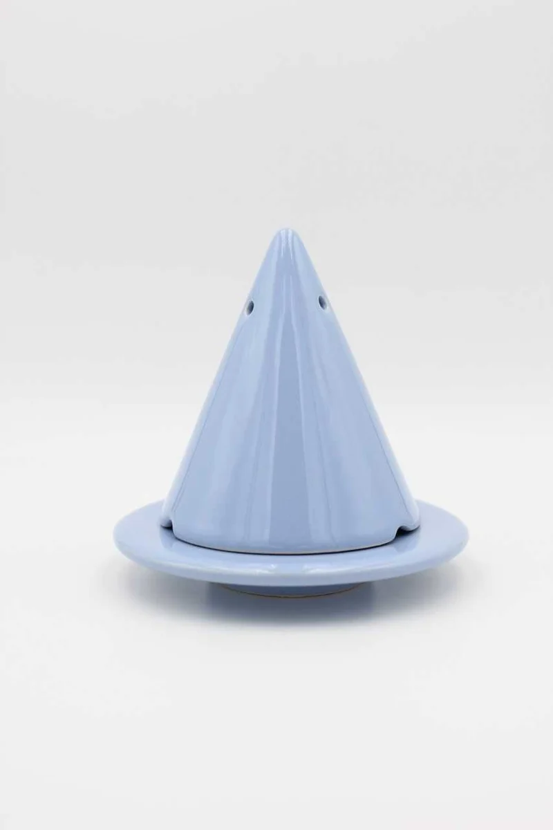 Diffuseur Brûleur Lampe Merlin en céramique + sachet de poudre de Bois de Cade