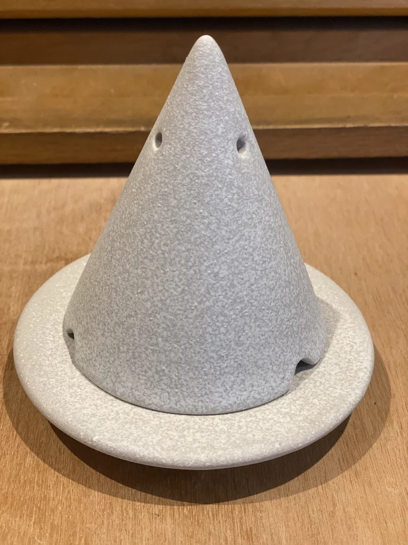 Diffuseur Brûleur Lampe Merlin en céramique + sachet de poudre de Bois de Cade