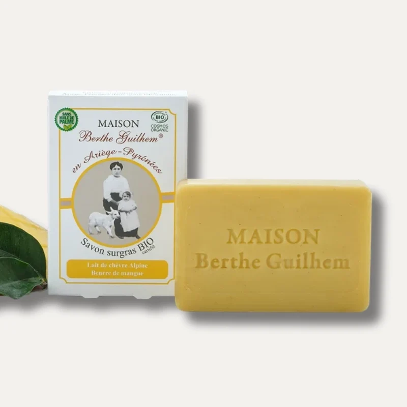 Savon au lait de chèvre et beurre de Mangue BIO