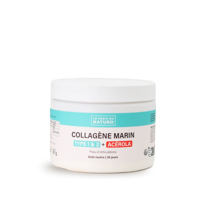Collagène Marin Type 1 & 2 + Acérola – Peau, Articulations & Anti-Âge