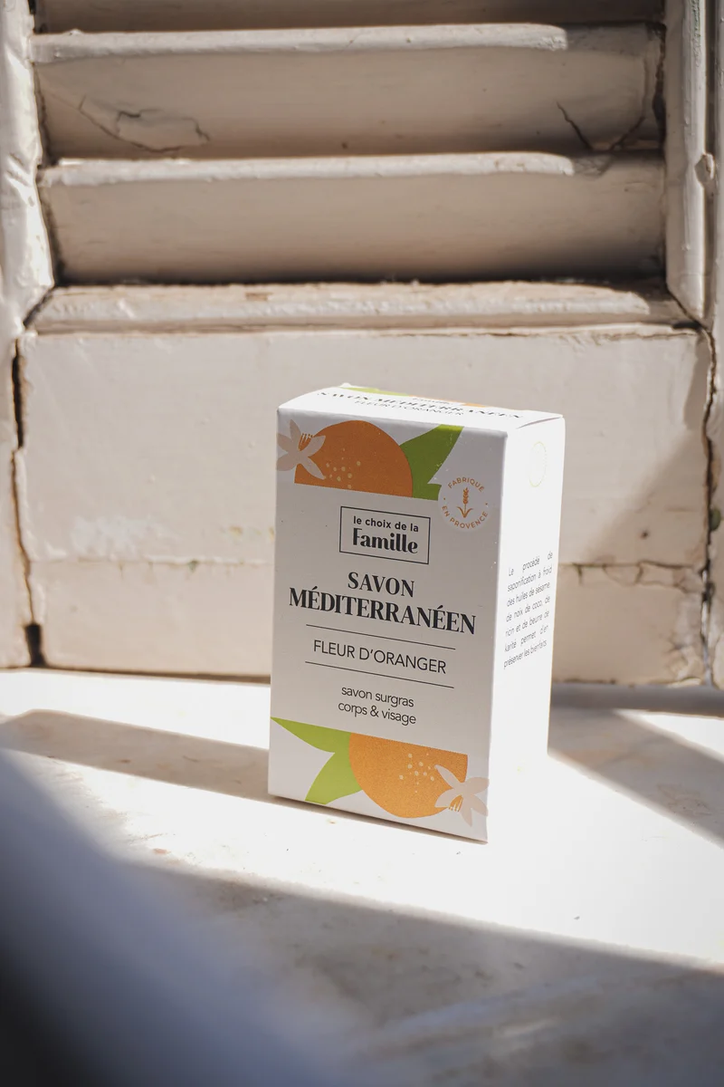 Savon surgras Méditerranéen corps et visage - Fleur d'Oranger