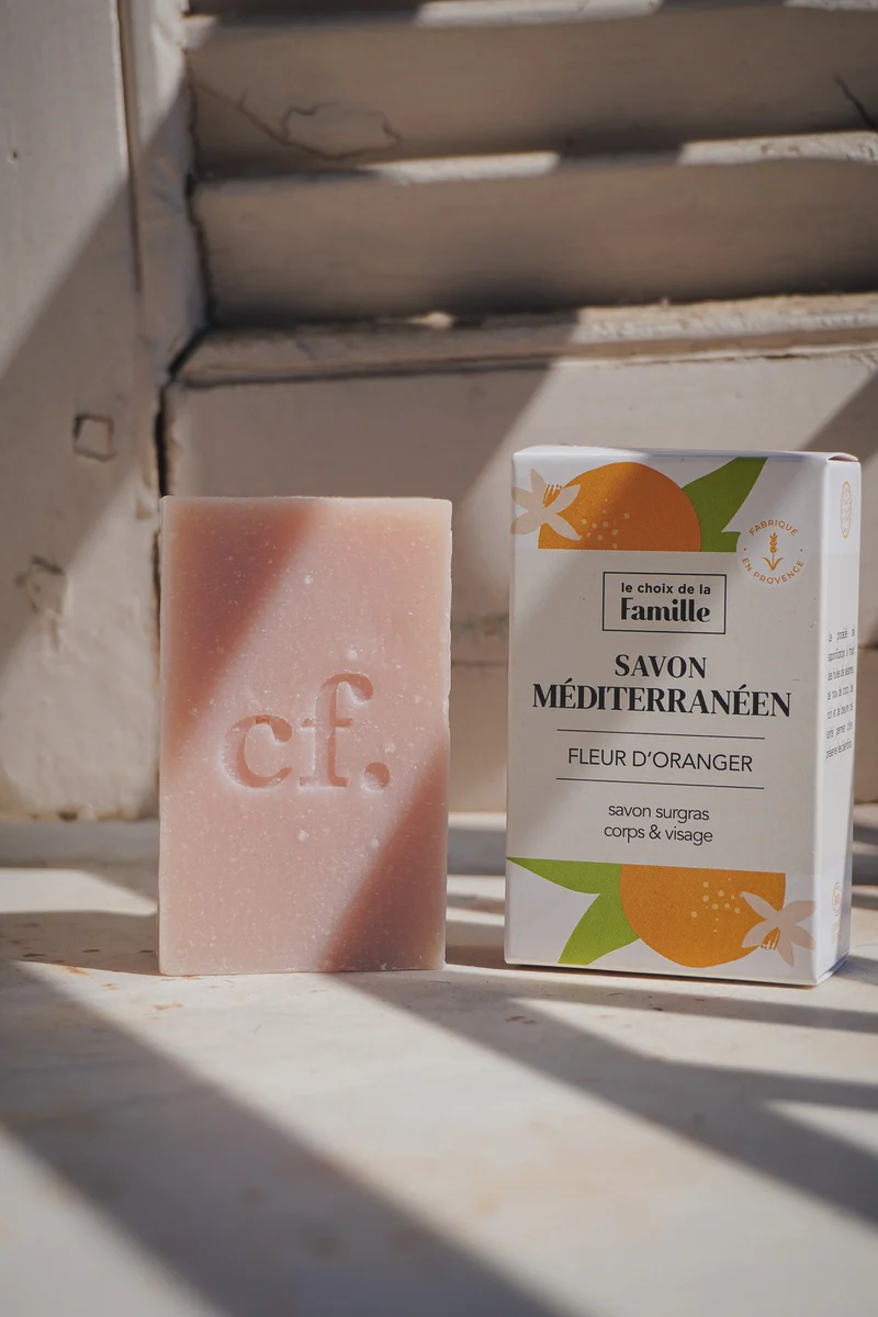 Savon surgras Méditerranéen corps et visage - Fleur d'Oranger