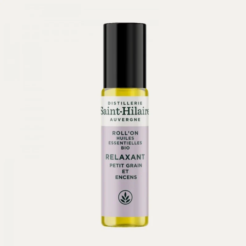 Roll-on relaxant et apaisant aux huiles essentielles de Petit Grain & Encens BIO