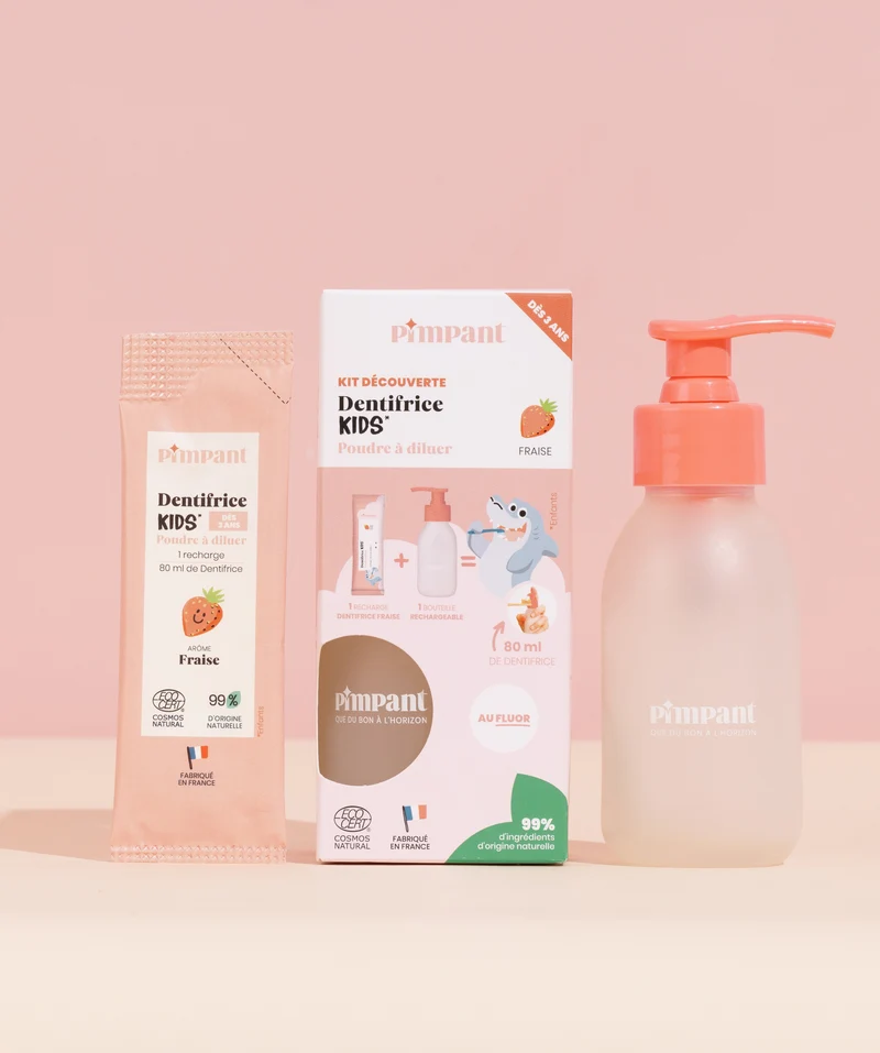 Pack Découverte Dentifrice Kids Fraise – Pimpant