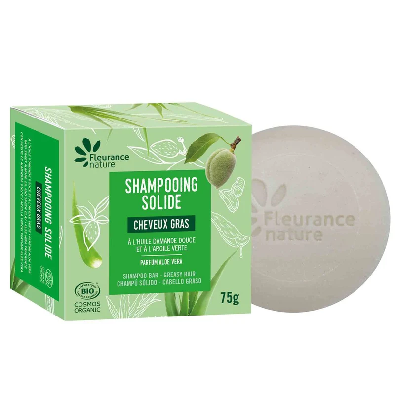 🌿 Shampoing Solide Cheveux Gras Bio - Fleurance Nature