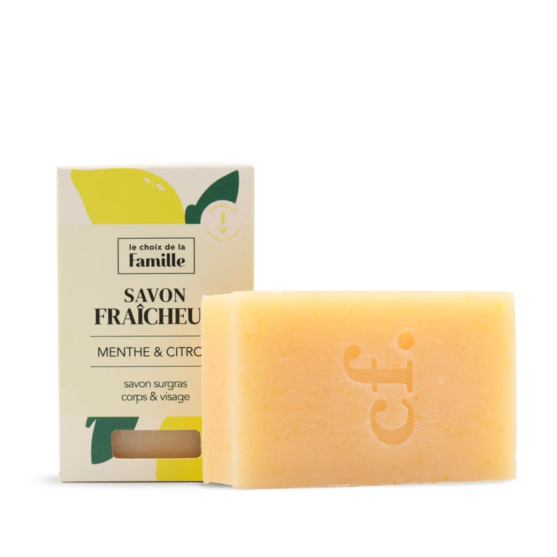 Savon surgras Fraîcheur corps et visage - Menthe & Citron