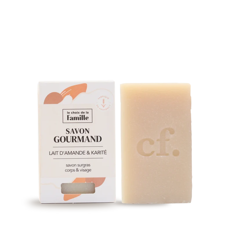 Savon surgras Gourmand corps et visage - Lait d'amande & Karité