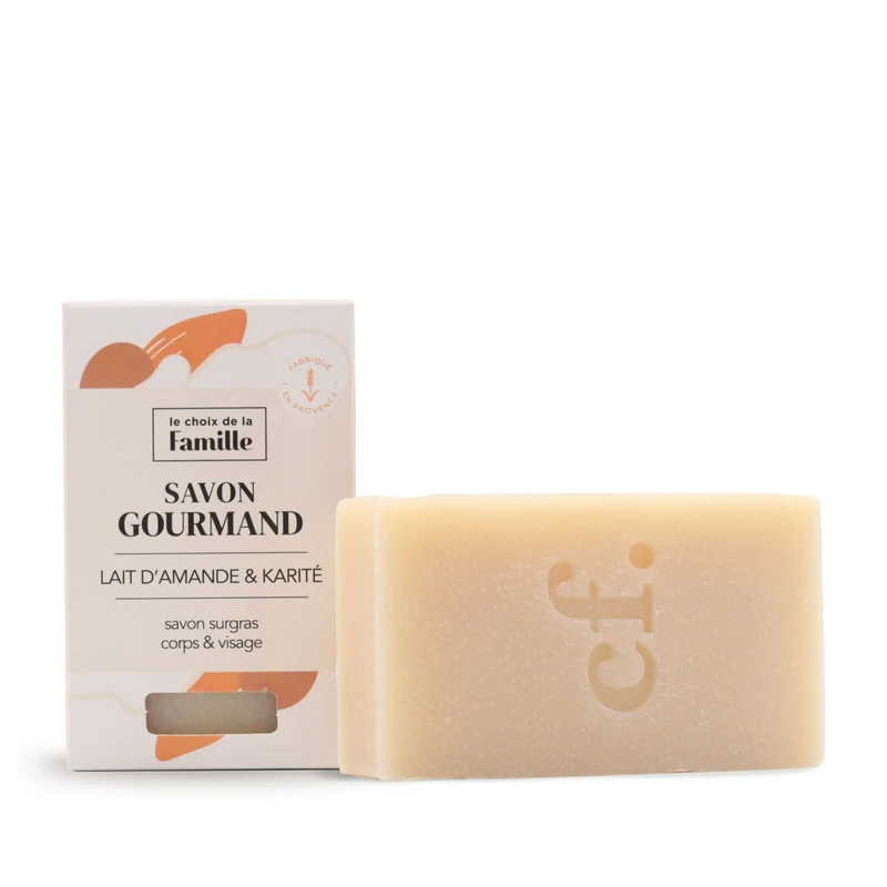 Savon surgras Gourmand corps et visage - Lait d'amande & Karité