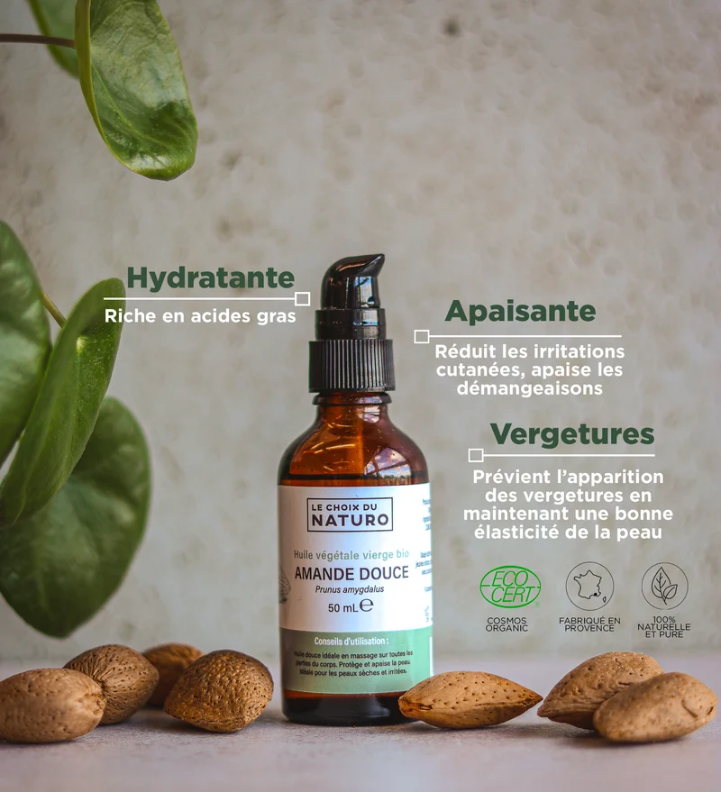 Huile végétale Amande douce bio