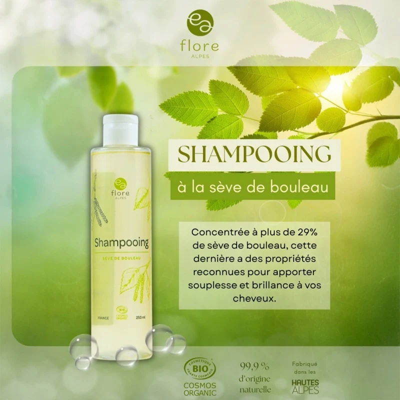 Shampooing végétal à la sève de Bouleau BIO