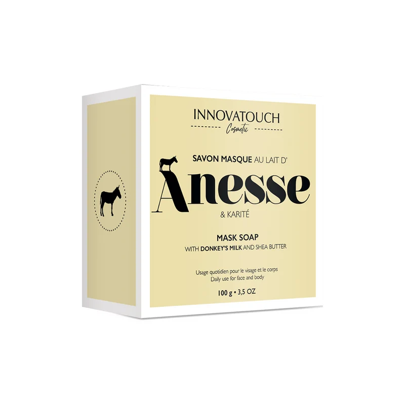 Savon masque 2 en 1 au lait d'ânesse
