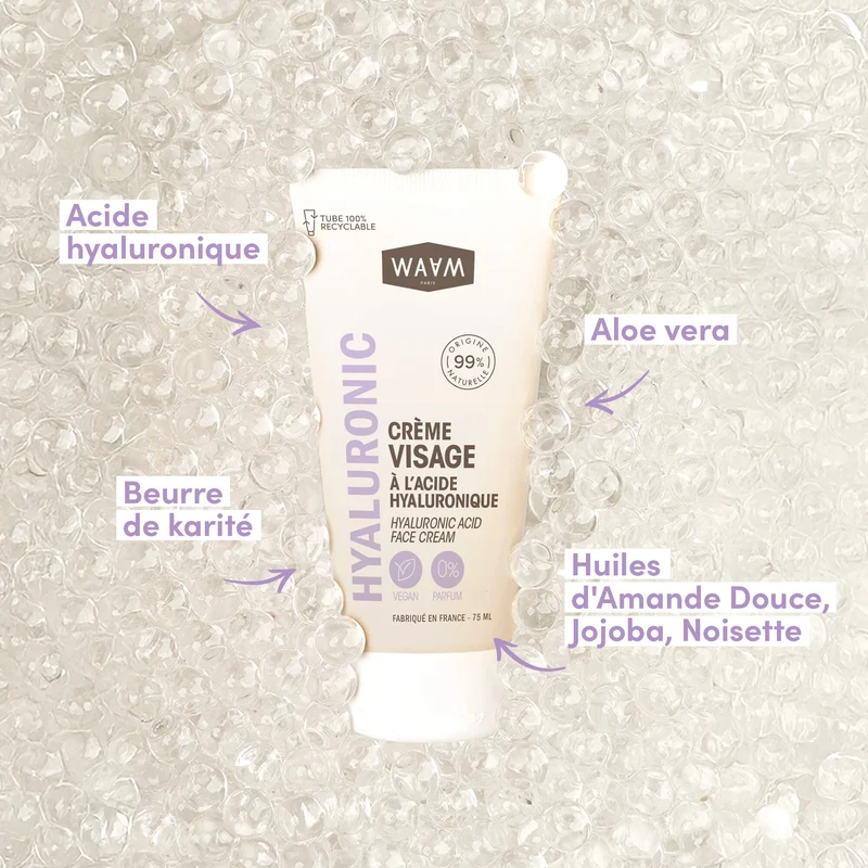 Crème Visage à l'Acide Hyaluronique