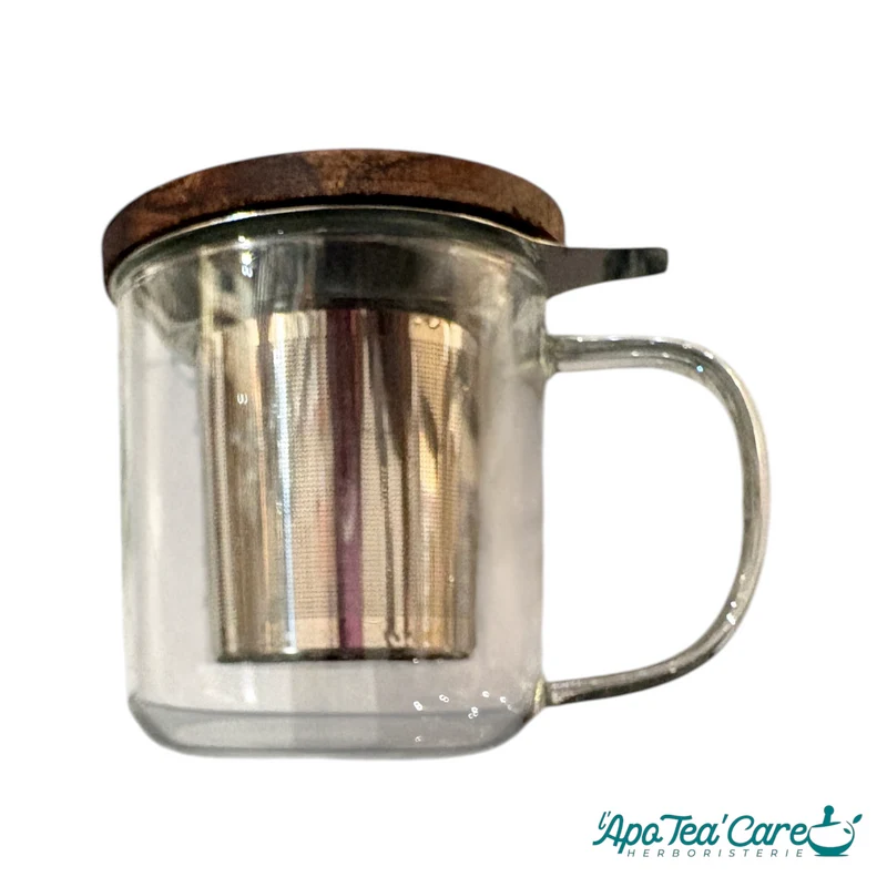 Tisanière Gustave en Verre Borosilicate