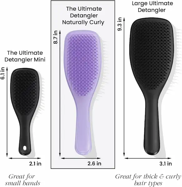Brosse Ultimate Detangler Naturally Curly Purple Passion - Tangle Teezer