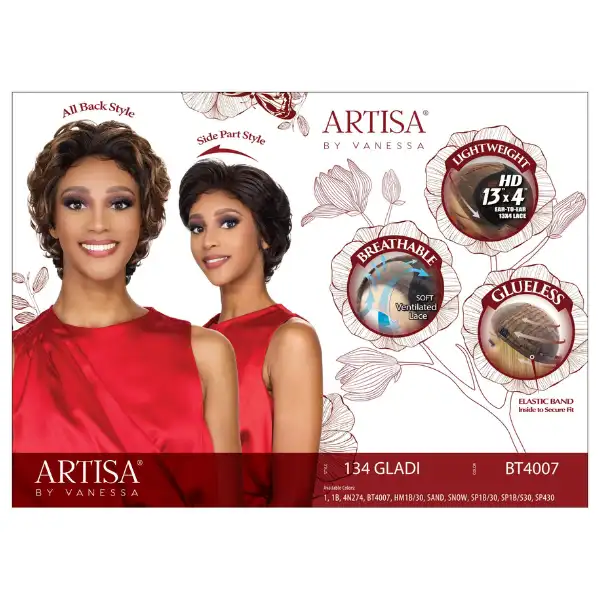Perruque Ondulée Pixie Cut Gladi - Vanessa